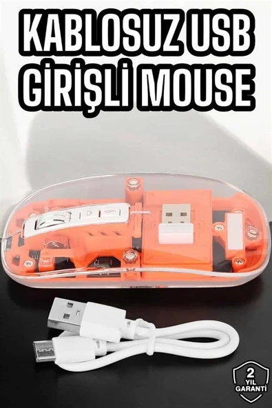 Fare Mouse Çift Modlu Kablosuz Bağlantılı 2.4GHz Destekli ürün görseli 1