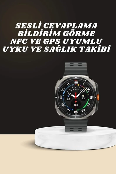 Akıllı Saat Amoled Ekran Bluetooth Bağlantılı Sağlık Takibi GPS Uyumlu ürün görseli 1