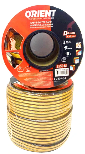 Kahverengi 100MT2X50MTBOBİN Fitil Kapı Pencere Bant ürün görseli 1