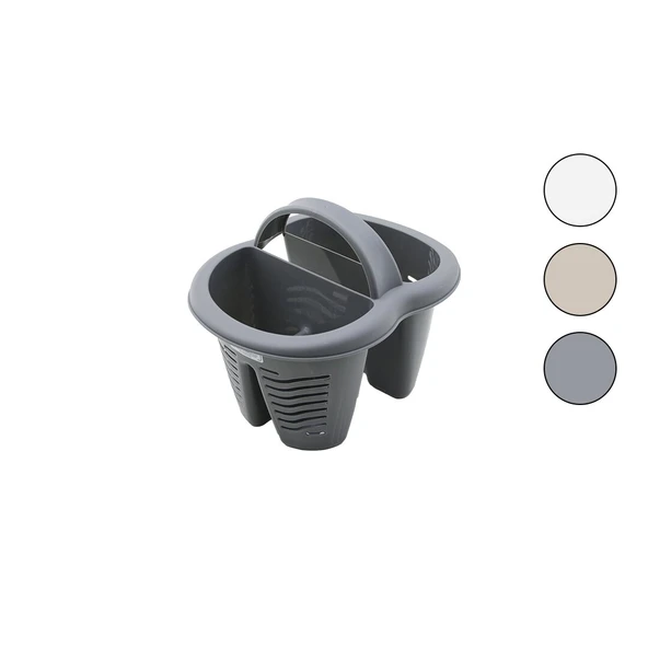 Qlux L-00515 Heybe Kaşıklık Tezgah Üstü 4 Bölmeli - Plastik ürün görseli 1