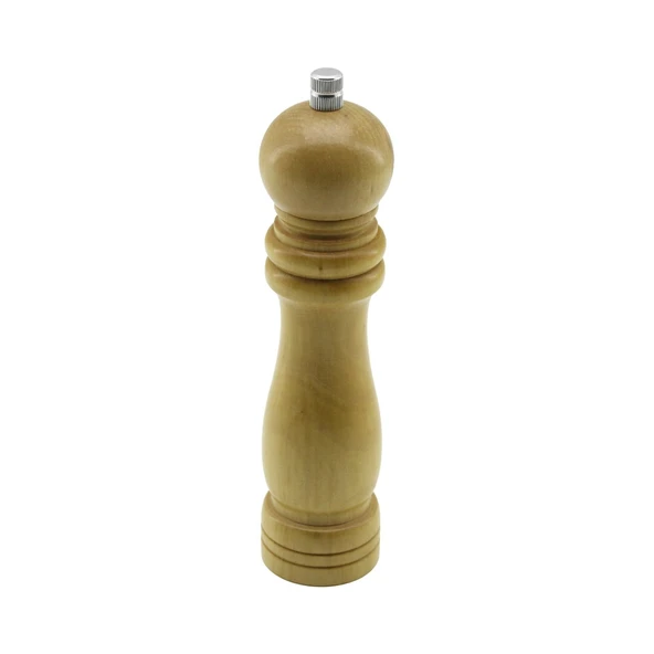 Büyük= Çap: 4.5CM - Uzunluk: 19CM Ahşap Tuz - Baharat Öğütücü ürün görseli 1