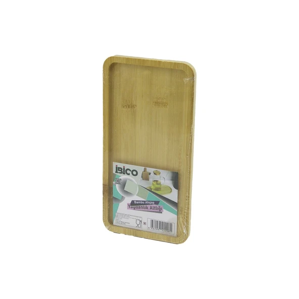 Dikdörtgen Ahşap Bambu Yağdanlık Altlık Mini Tepsi 12 X 23.4 X 0.8CM ürün görseli 1