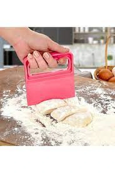Saplı Hamur Kesici - Kazıyıcı Plastik Spatula ürün görseli 1