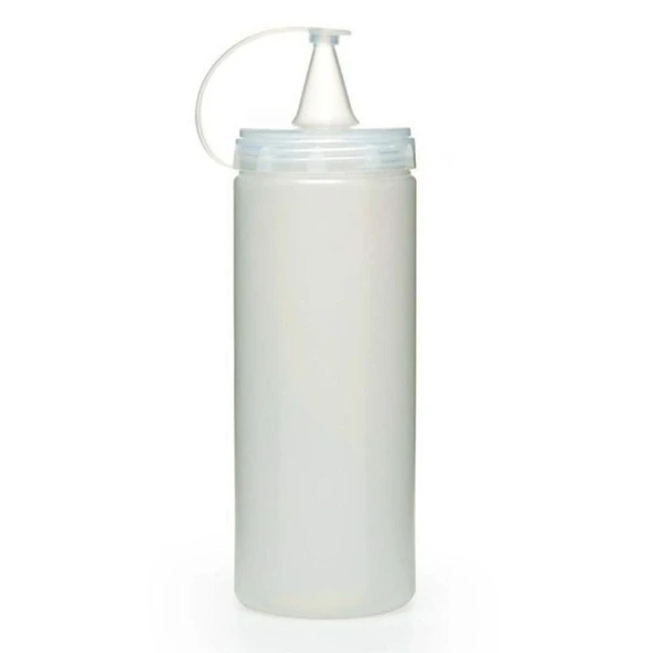 Şeffaf Kapaklı Sızdırmaz Yağlık Sosluk Şişesi Plastik Yağdanlık 400 ml. AP-9028 ürün görseli 1