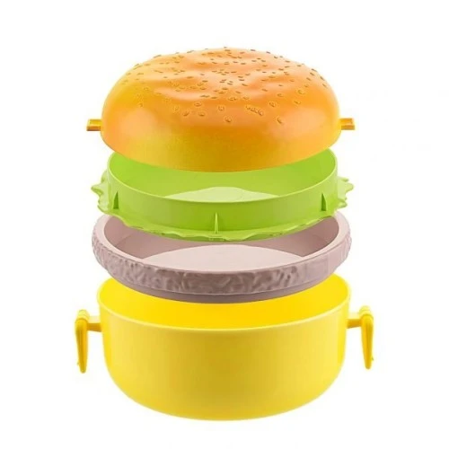 Hamburger Tasarımlı Beslenme Kabı - Resim 3