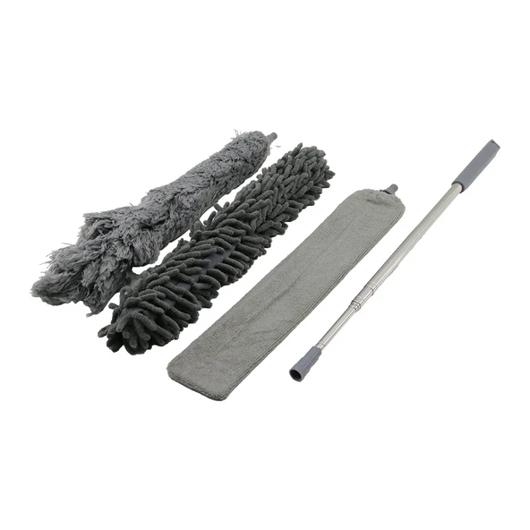 3PCS Püskül- Makarna- Düz Toz Alma Set Esnek BAŞLI-43CM Uzayan SAPLI=43-205CM BRKT-910200 ürün görseli 1