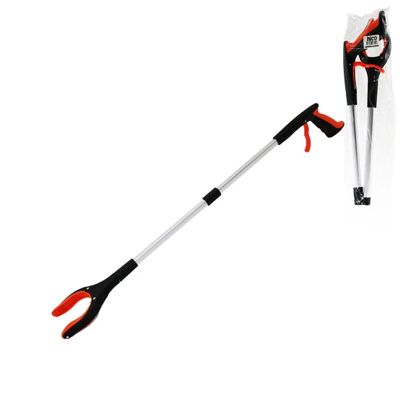 Otomatik= Bas--tut Katlanabili Boru Çöp Toplama Kıskacı 83CM Çok Amaçlı Tutacak ürün görseli 1