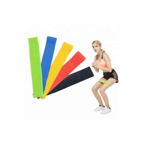 Pilates Direnç Lastiği Seti 5 Adet - Resim 3