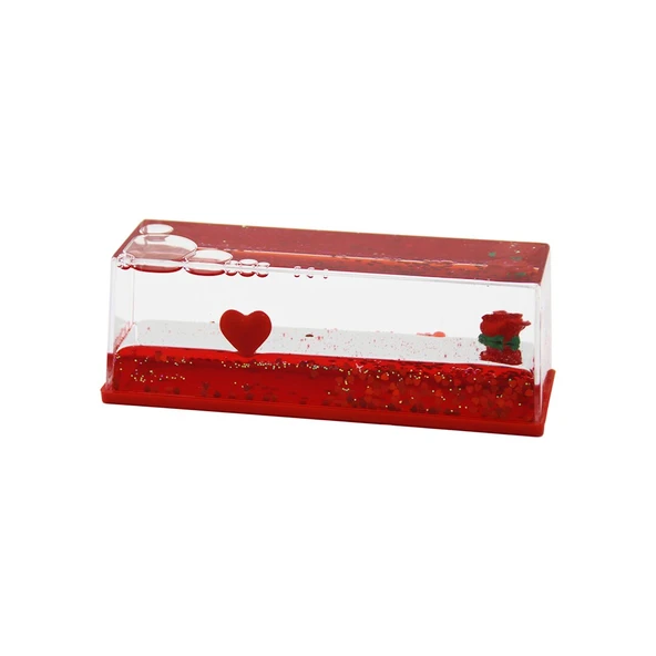Kırmızı Su Kalp - Gül D.gen Mika Yüzen Batmayan Dekoratif Biblo AKVARYUM5.2X15.2X5.3CM ürün görseli 1