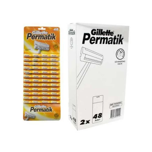 Permatik Tek Saplı Jilet 96 Parça ürün görseli 1