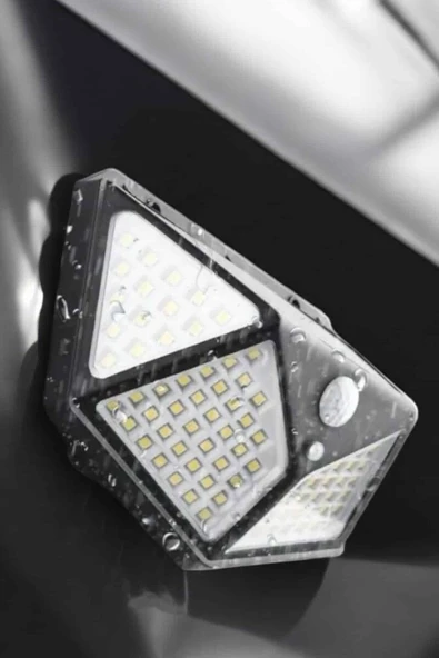 Güneş Enerjili Bahçe Aydınlatma Lambası Solar 100 Led Lamba ürün görseli 1
