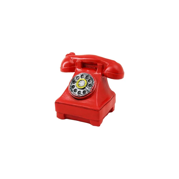 Ankesörlü Telefon Vintage Dekoratif Biblo 12X7.5CM Reçine ürün görseli 1
