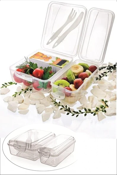 Takeaway Ergonomik Asorti Çatal Bıçaklı Pratik Yoğurt Saklama Kabı ürün görseli 1