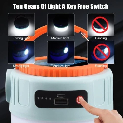 Solar Led Kamp Lambası - Resim 2