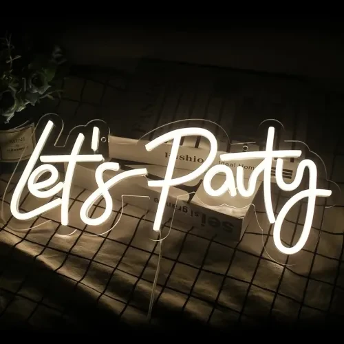 Let's Party Neon Led Tabela - Resim 3