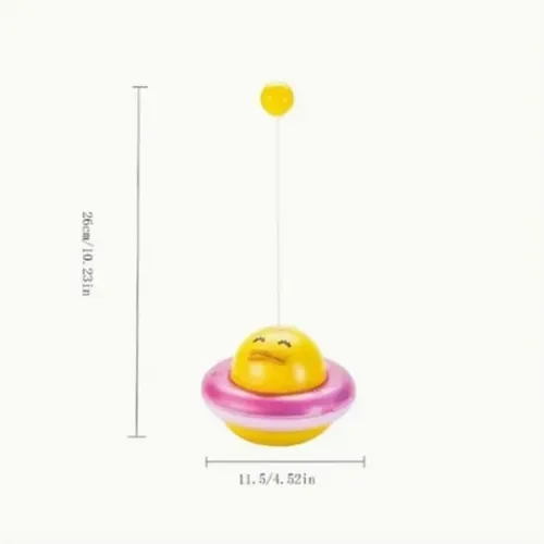 UFO Şekilli Ördek Kedi Oyuncağı - Resim 3