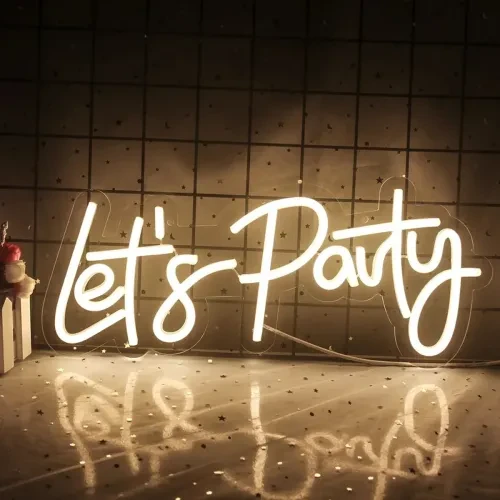 Let's Party Neon Led Tabela - Resim 4