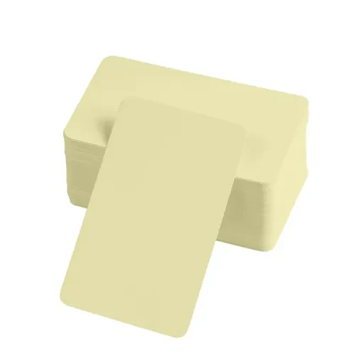 Boş Kelime Kartları 5x8 cm - 50 Adet Oval Kenarlı | Tabu & Not Kartları - Sarı ürün görseli 1