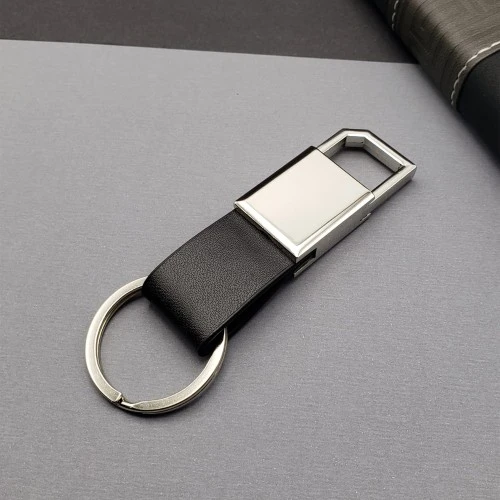 Siyah Gümüş Metal Anahtarlık ürün görseli 1