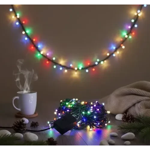 LED Damla Uçlu RGB Dekoratif Işık 10 Metre 100 ürün görseli 1