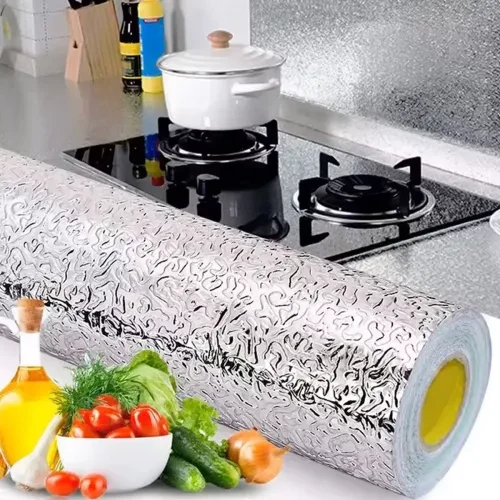 Yapışkanlı Mutfak Folyo Gümüş 40 cm x 10 m ürün görseli 1