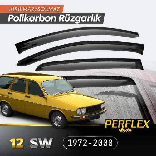 Renault 12 SW 1972-2000 Cam Rüzgarlığı V2 Mugen ürün görseli 1