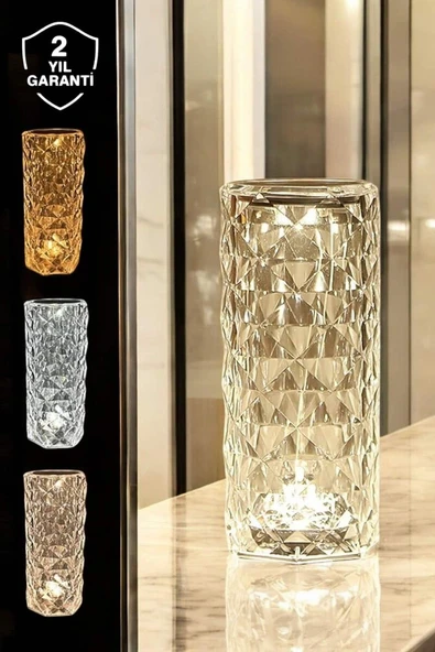 Dokunmatik Kristal Gece Lambası Hediyelik - Resim 2