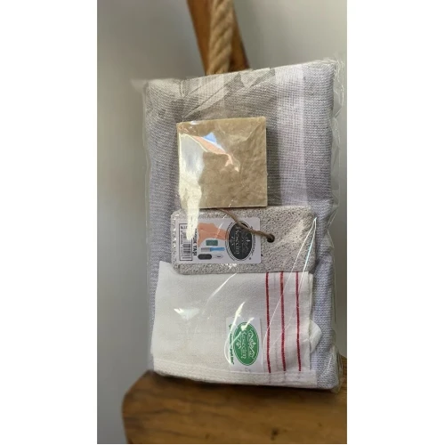 Gelin Damat Hamam Banyo 4'Lü Set ürün görseli 1