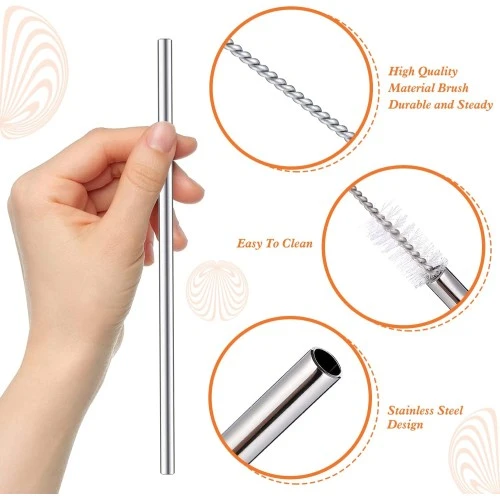 3 Parça Paslanmaz Çelik Pipet Seti - Resim 3