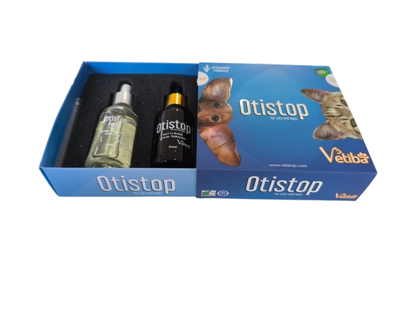 Otistop Kedi Köpek Kulak Uyuzu Bakım Losyonu 30 ml + 30 ml ürün görseli 1