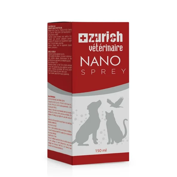 Zurich Veterinaire Nano Sprey Deri ve Yara Bakım Spreyi 150 ml ürün görseli 1