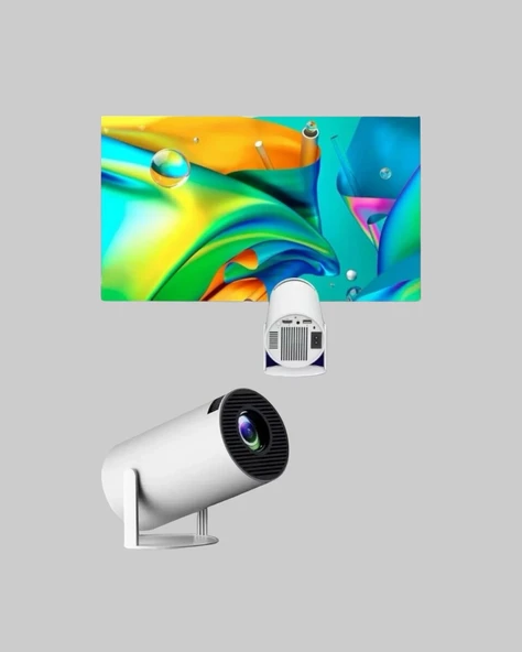 4K Destekli Full HD Projeksiyon Cihazı – 130 inç Geniş Ekran WiFi ve HDMI Bağlantılı ürün görseli 1