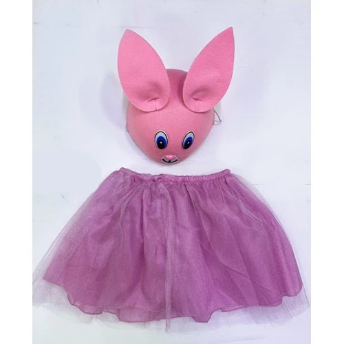 Çocuk Gösteri Kostümü Pembe Tavşan ürün görseli 1