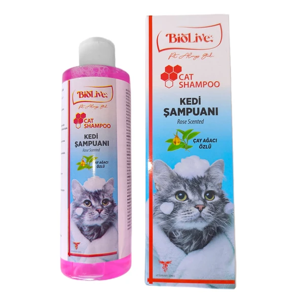 Biolive Çay Ağacı Özlü Kedi Şampuanı 200ml ürün görseli 1