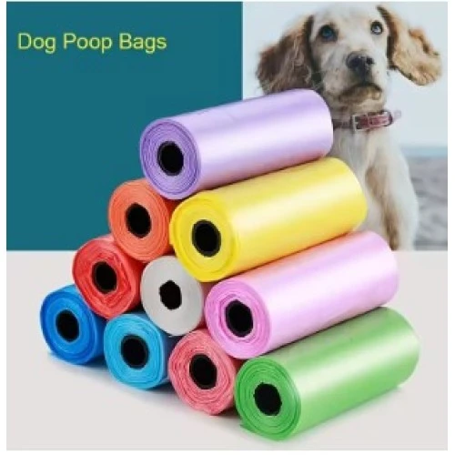 Köpek Dışkı Poşeti 4lü Düz Renk Set - Resim 4