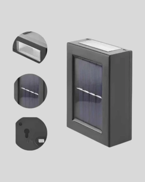 6 LED Güneş Enerjili Sensörlü Lamba – Akıllı Işık Sensörlü Enerji Tasarruflu Bahçe Aydınlatma ürün görseli 1