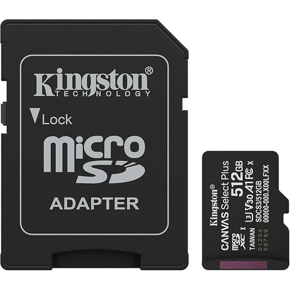 512 GB KINGSTON MICRO SD CL10 SDCS3/512GB ürün görseli 1