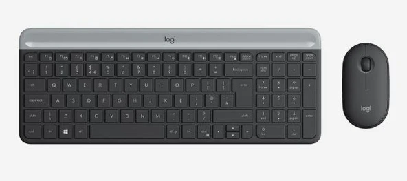 LOGITECH MK470 Q TR İNCE KABLOSUZ KLAVYE MOUSE SET SİYAH 920-009435 ürün görseli 1