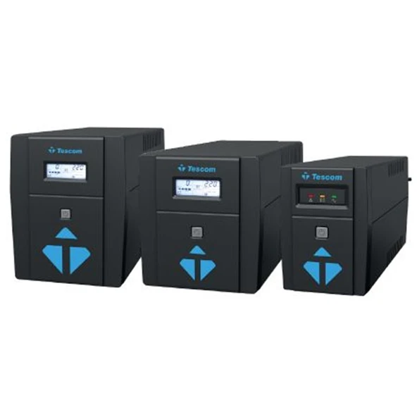 TESCOM LEOAP 1000VA 1F/1F (2X7AH) 5/10DK LCD LINE INTERAKTIF UPS ürün görseli 1