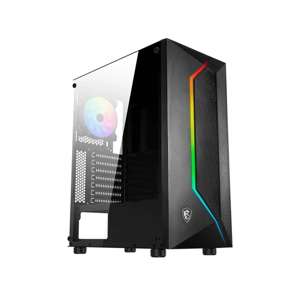MSI MAG VAMPIRIC 100R TEMPERLİ CAM ARGB PSU YOK 1X120MM FAN GAMING BİLGİSAYAR KASASI ürün görseli 1