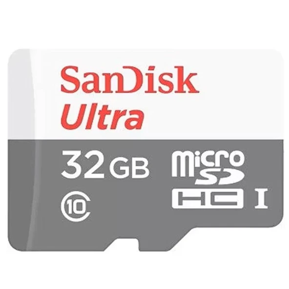 32GB SANDISK ULTRA MICROSD 100MB/S SDSQUNR-032G-GN3MN ürün görseli 1