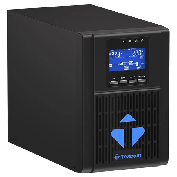 TESCOM NEOLINE 1KVA 1F/1F (2X9AH) 4/8DK LCD ONLINE UPS - Resim 3