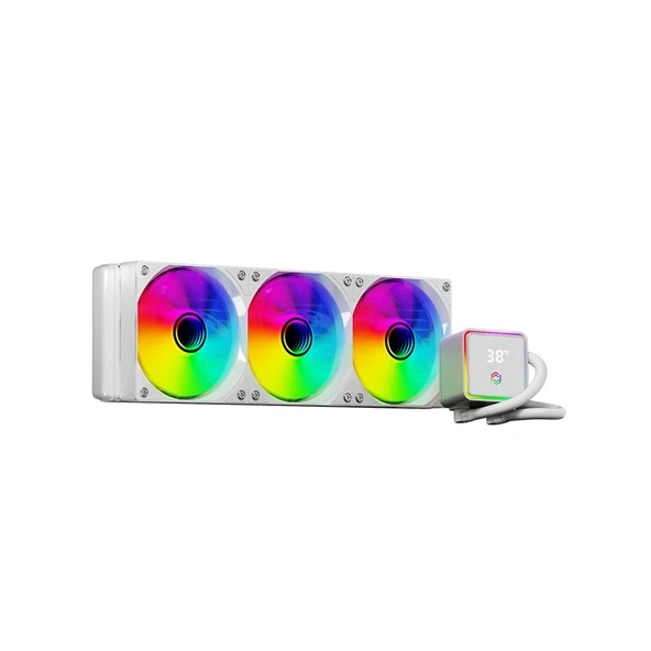 FRISBY FCL-360W ARGB 360 LIQUID COOLER WHITE ürün görseli 1