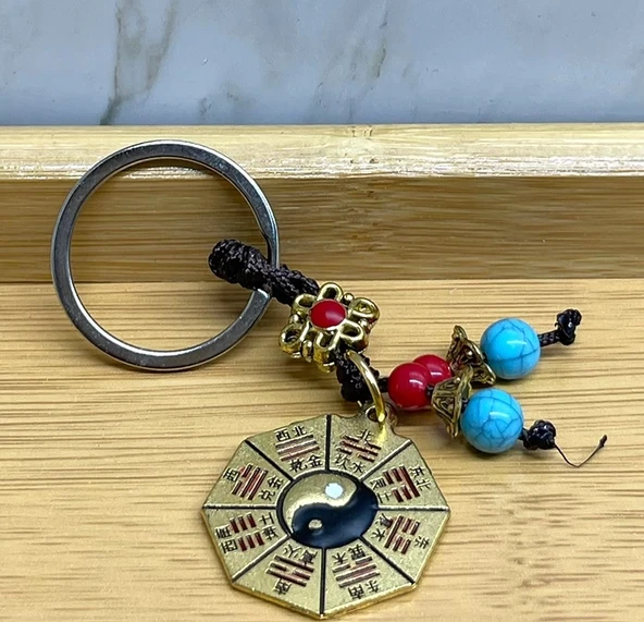 Metal Yin Yang Anahtarlık Alk4454 ürün görseli 1