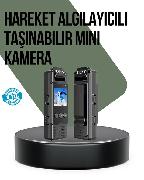 Gece Görüşlü Döngüsel Kayıt Destekli Mini Kamera - Resim 2