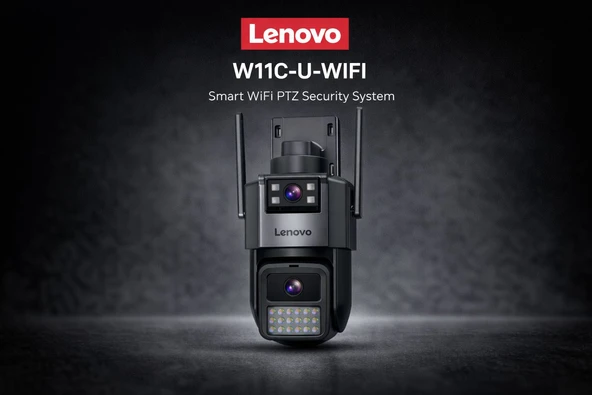 Lenovo W11C-U 6MP (X9T-U) Wifi 2 Lensli 4K Ultra HD 2.4G&5G Çift Bant Hızlı WiFi ürün görseli 1