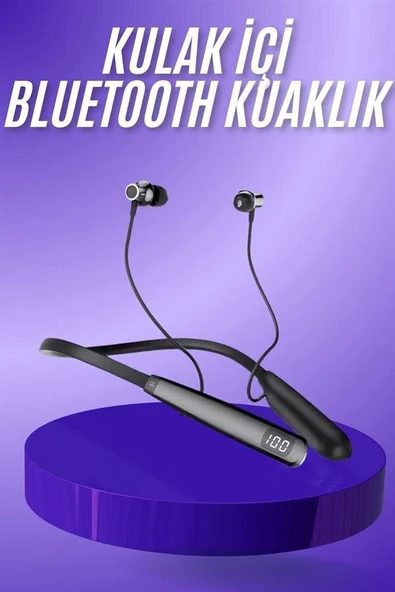 Bluetooth Kulaklık Şarj Göstergeli 100 Saat Şarj Kapasiteli Sporcu Kulaklık ürün görseli 1