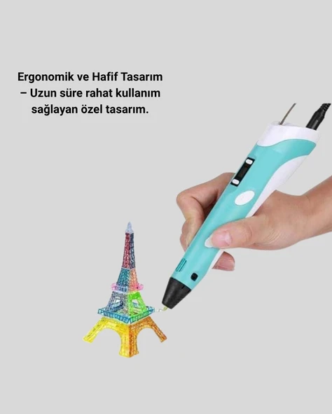 Yaratıcı Çizim ve Modelleme İçin Profesyonel 3D Yazıcı Kalem ürün görseli 1