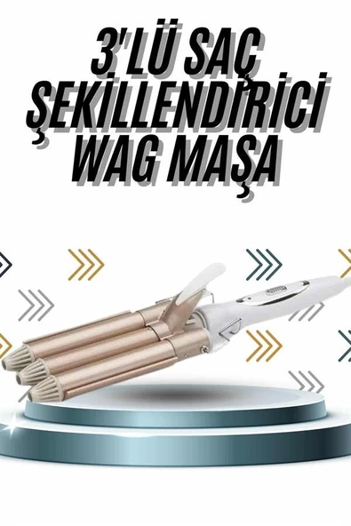 Wag Maşa Profesyonel Saç Şekillendirici İyon Özellikli Isı Kademeli ürün görseli 1