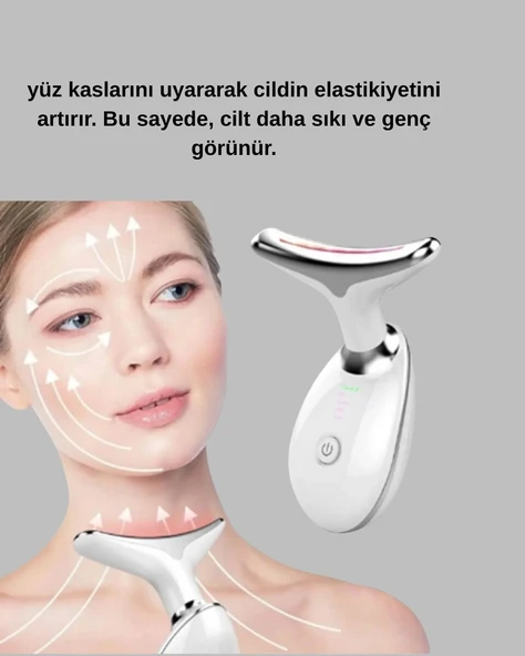 Kırışıklık Önleyici Güzellik Cihazı | Mikro Akım Masaj ve Isı Terapisi ürün görseli 1